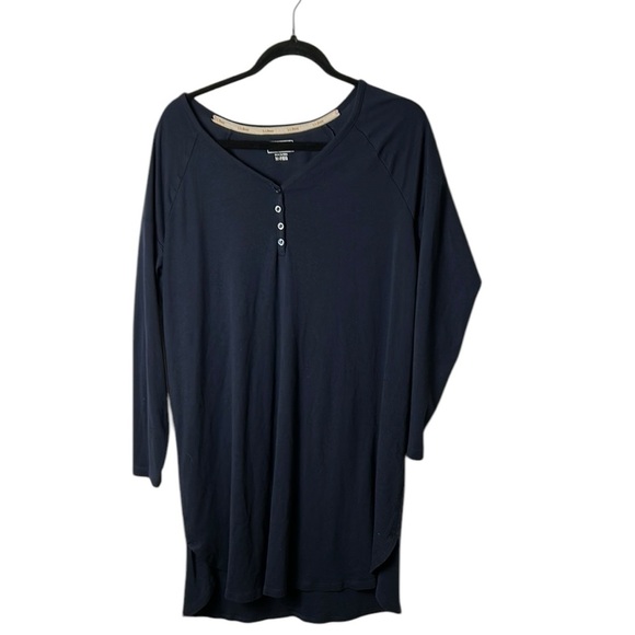 L.L..Bean Women tunic,loungewear,sleepdress,PJ, Blue,
Raglan sleeve,knee length - Picture 5 of 11